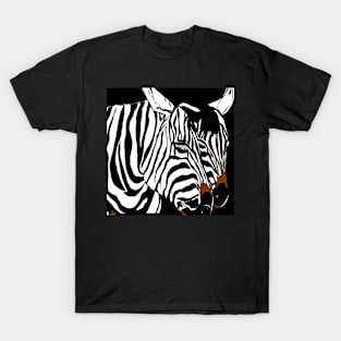 Zebra Black and White T-Shirt